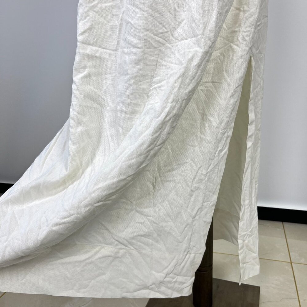 NWOT Farm Rio Linen Blend White Sleeveless Maxi Dress Size S - Picture 7 of 15